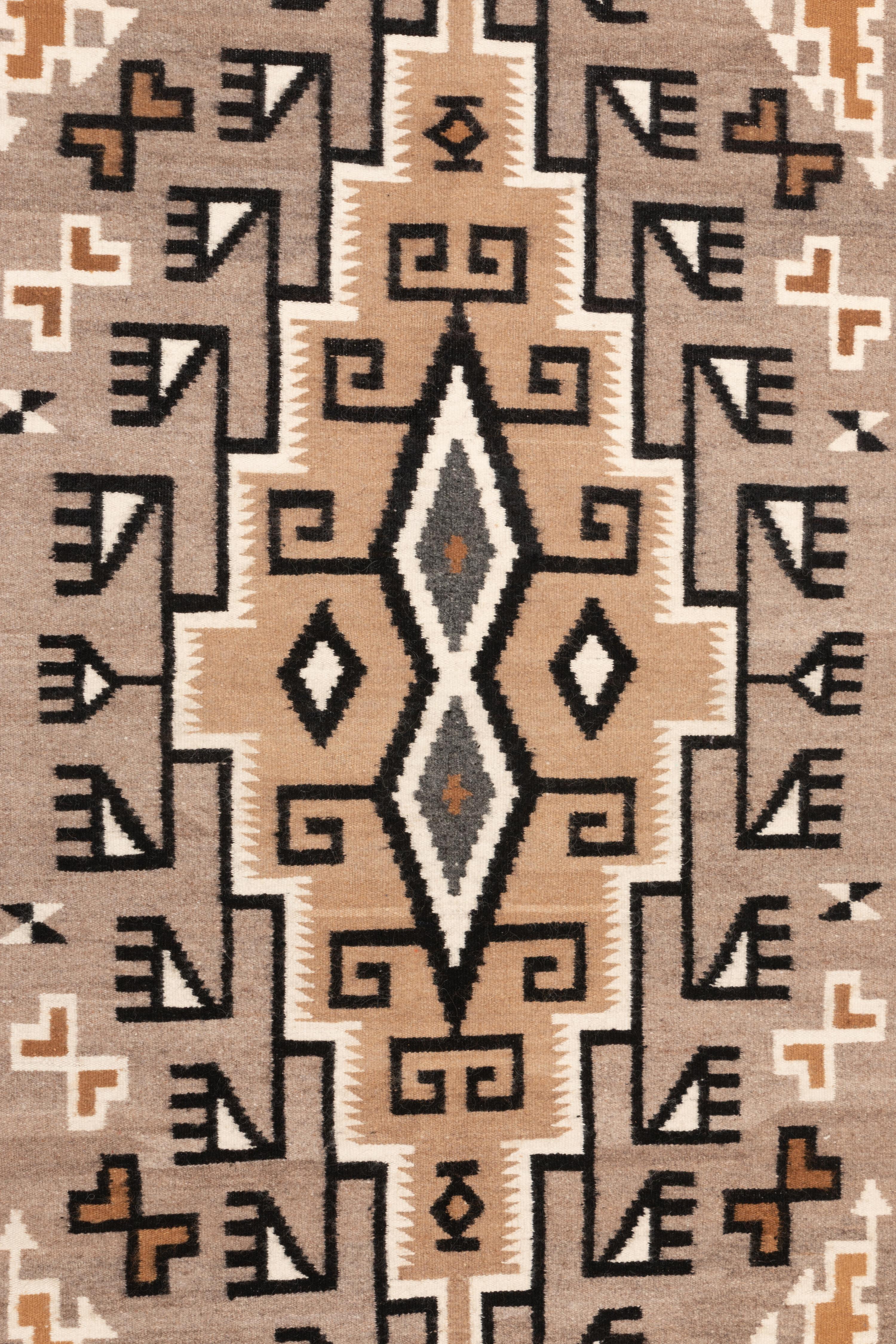 Navajo Two Grey Hills Weaving / Rug