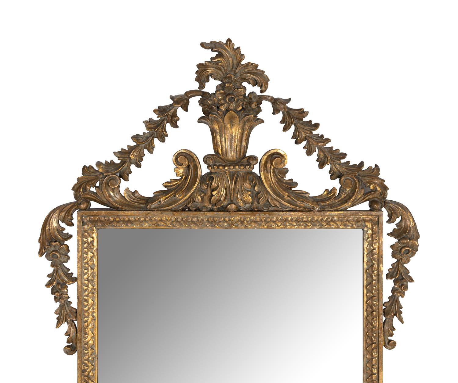A Continental Giltwood Mirror