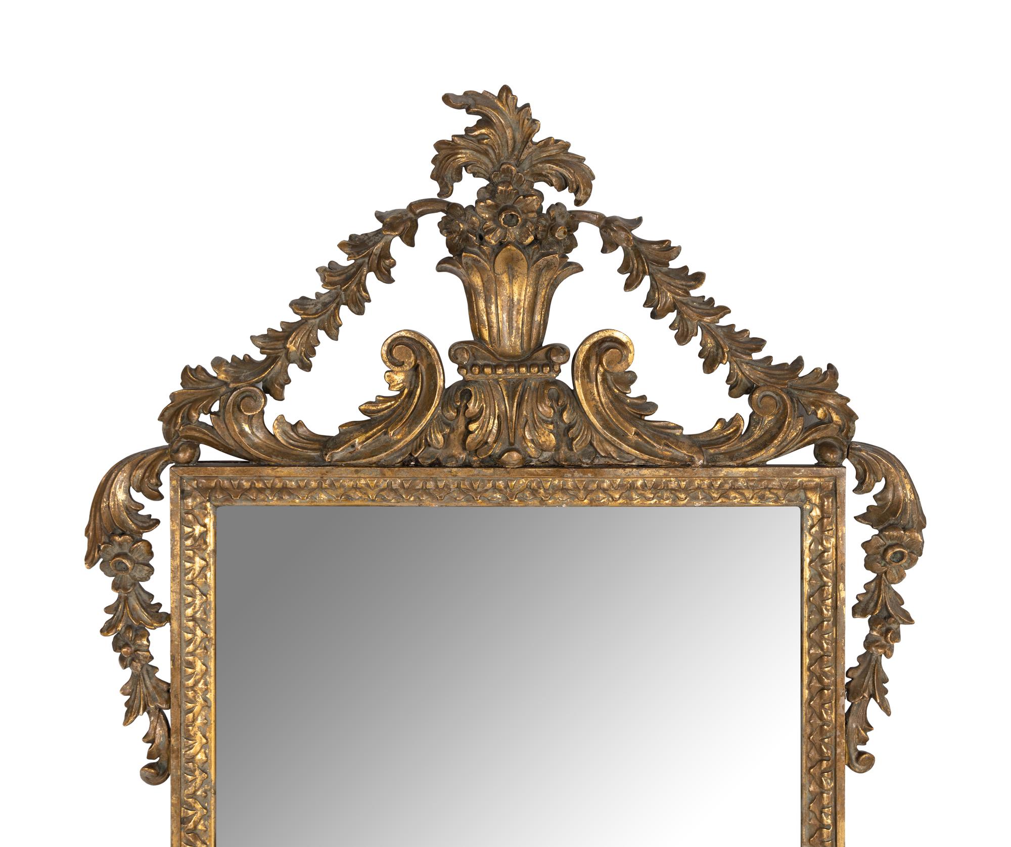 A Continental Giltwood Mirror
