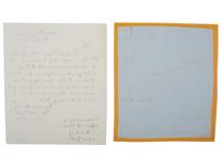 [CIVIL WAR - NAVY]. WELLES, Gideon (1802-1878). 4 letters and documents signed ("Gideon Welles"), as Secretary of the Navy, to Andrew H. Foote (1806-1863), regarding Foote's commands. [Washington, D.C.], Navy Department, 1861-1862.