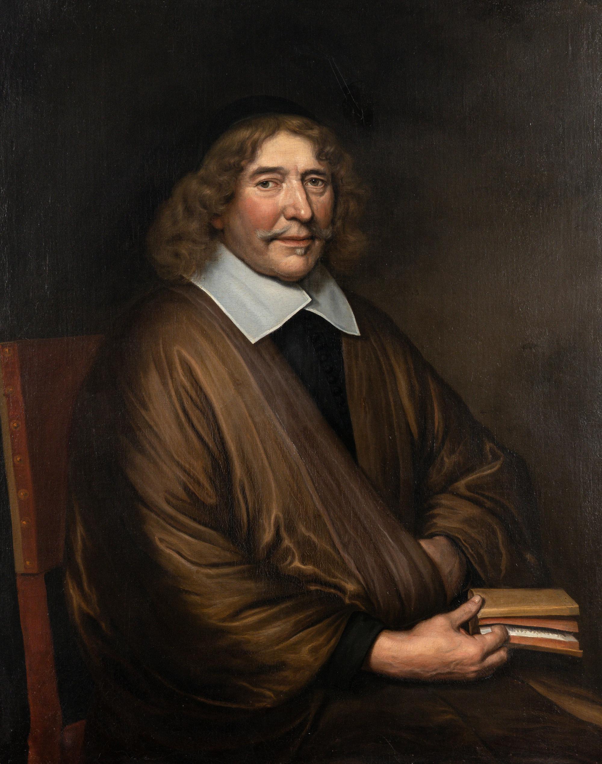 Portrait of a Man Holding a Book