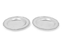 A Pair of George III Silver Soup Plates