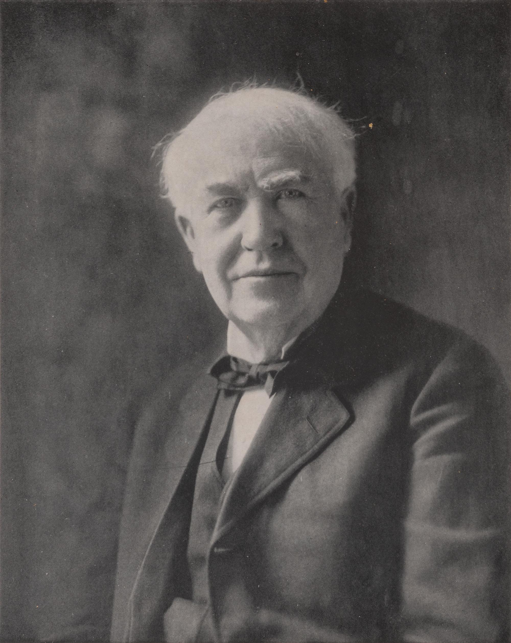 EDISON, Thomas (1847-1931). Photograph signed ("Thos. A. Edison."). N.p., n.d.