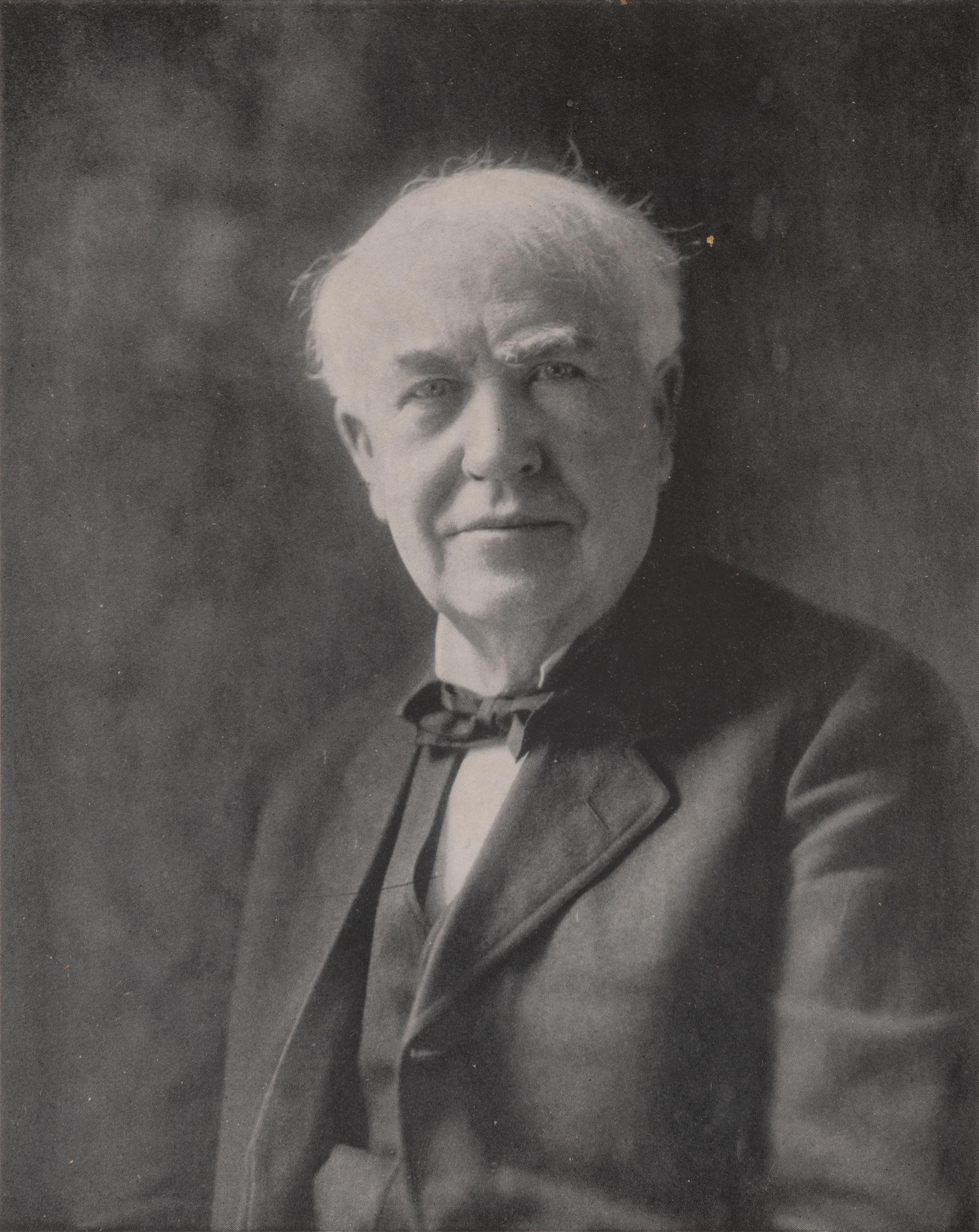EDISON, Thomas (1847-1931). Photograph signed ("Thos. A. Edison."). N.p., n.d.
