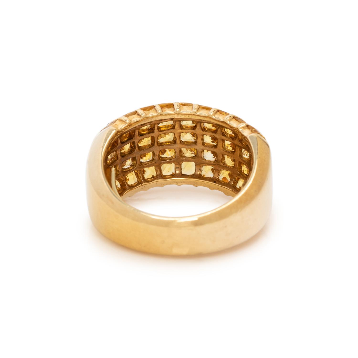 YELLOW GOLD AND YELLOW SAPPHIRE RING