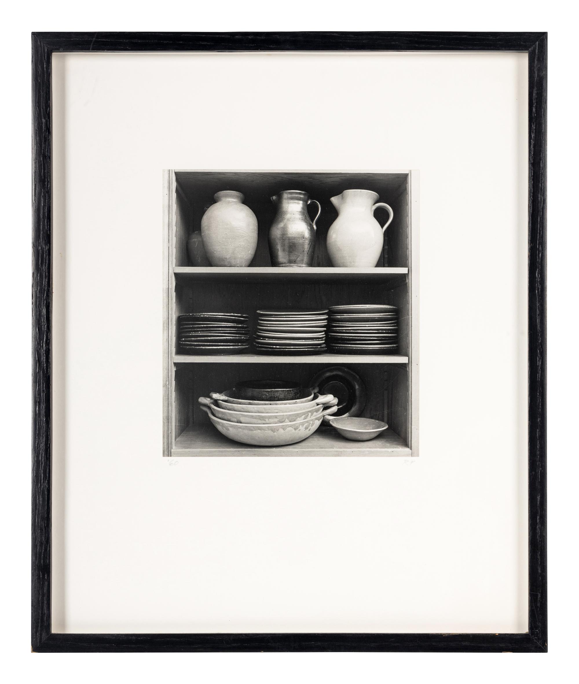 Lange's niche with crockery , 1960