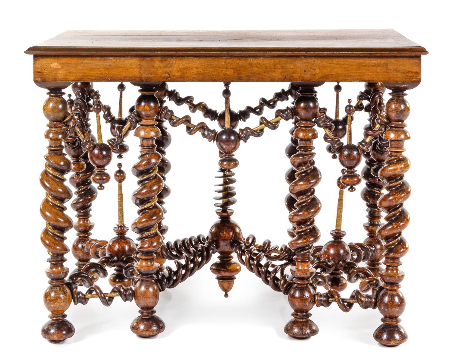 A Portuguese Carved Walnut Table