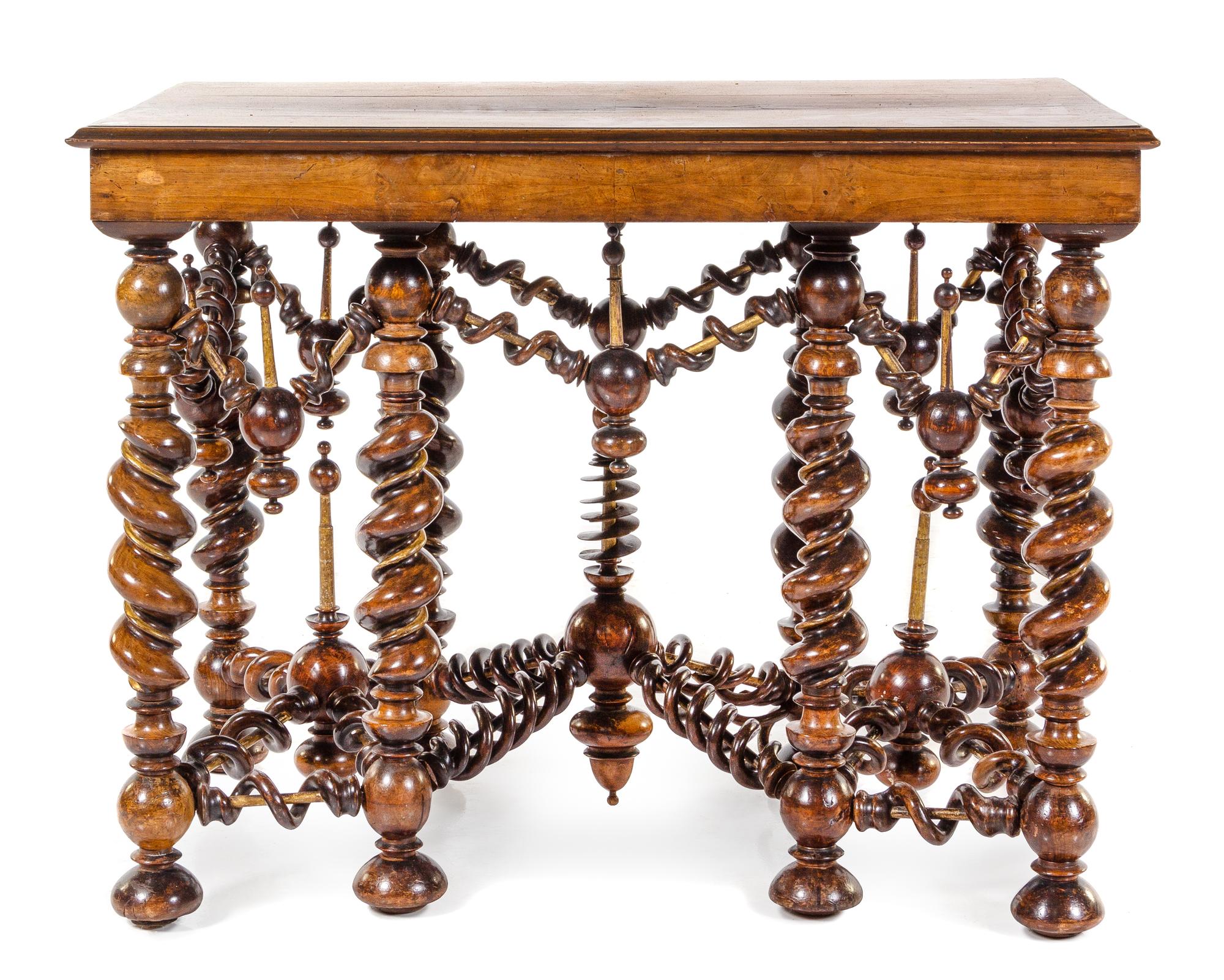 A Portuguese Carved Walnut Table