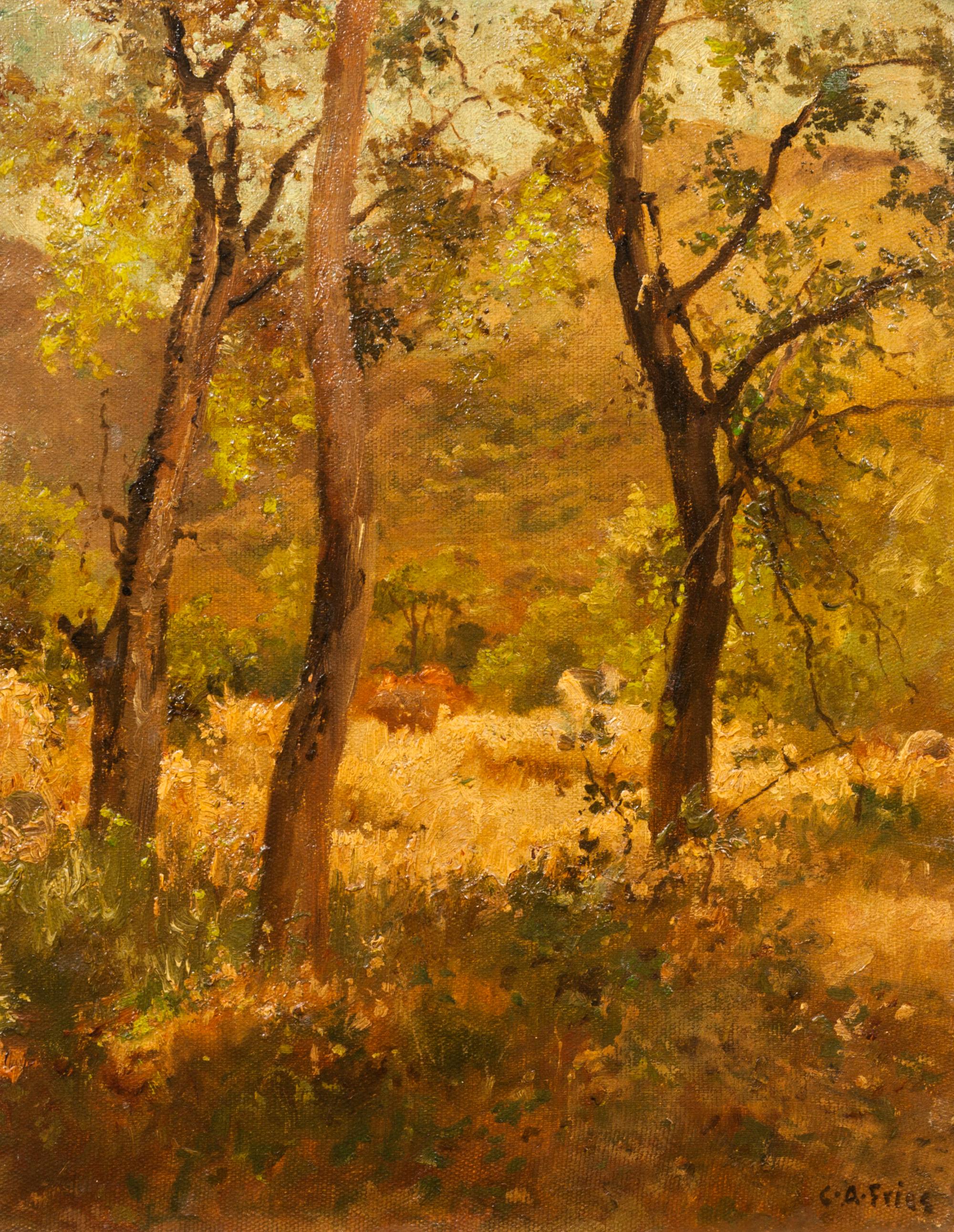 Charles Arthur Fries, (American, 1854-1940), Wooded Landscape