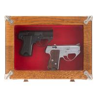 *Extremely Rare Blue & Nickel Pair of Semmerling LM-4 Pistols #200 & #200A in Display Case