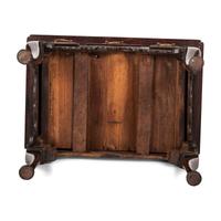A Queen Anne Figured Mahogany Pad Foot Dressing Table