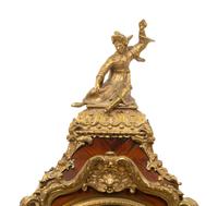 A Louis XV Gilt Bronze Mounted Kingwood Bracket Clock with Matching Wall Bracket