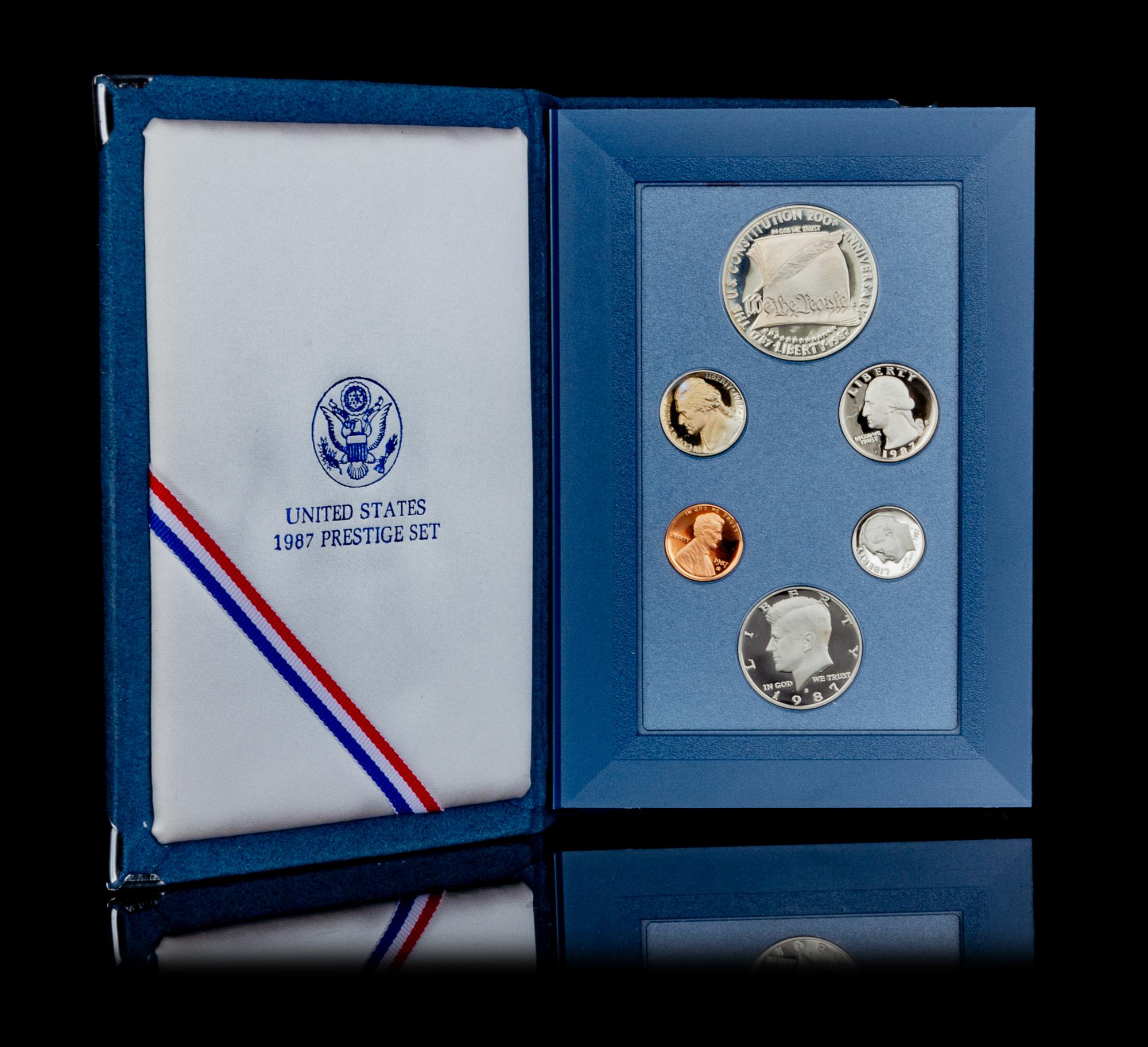 *A United States 1987 Prestiege Six-Coin Proof Set