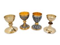 Two Silver Communion Chalices