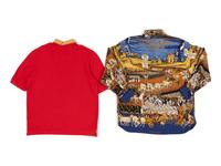 Two Hermès Printed Shirts, 1980-90s