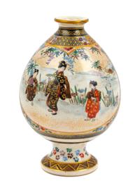 A Japanese Satsuma Porcelain Vase
