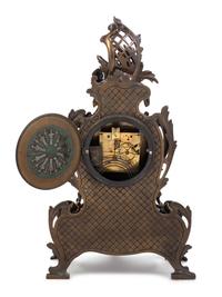 A French Bronze Mantel Clock