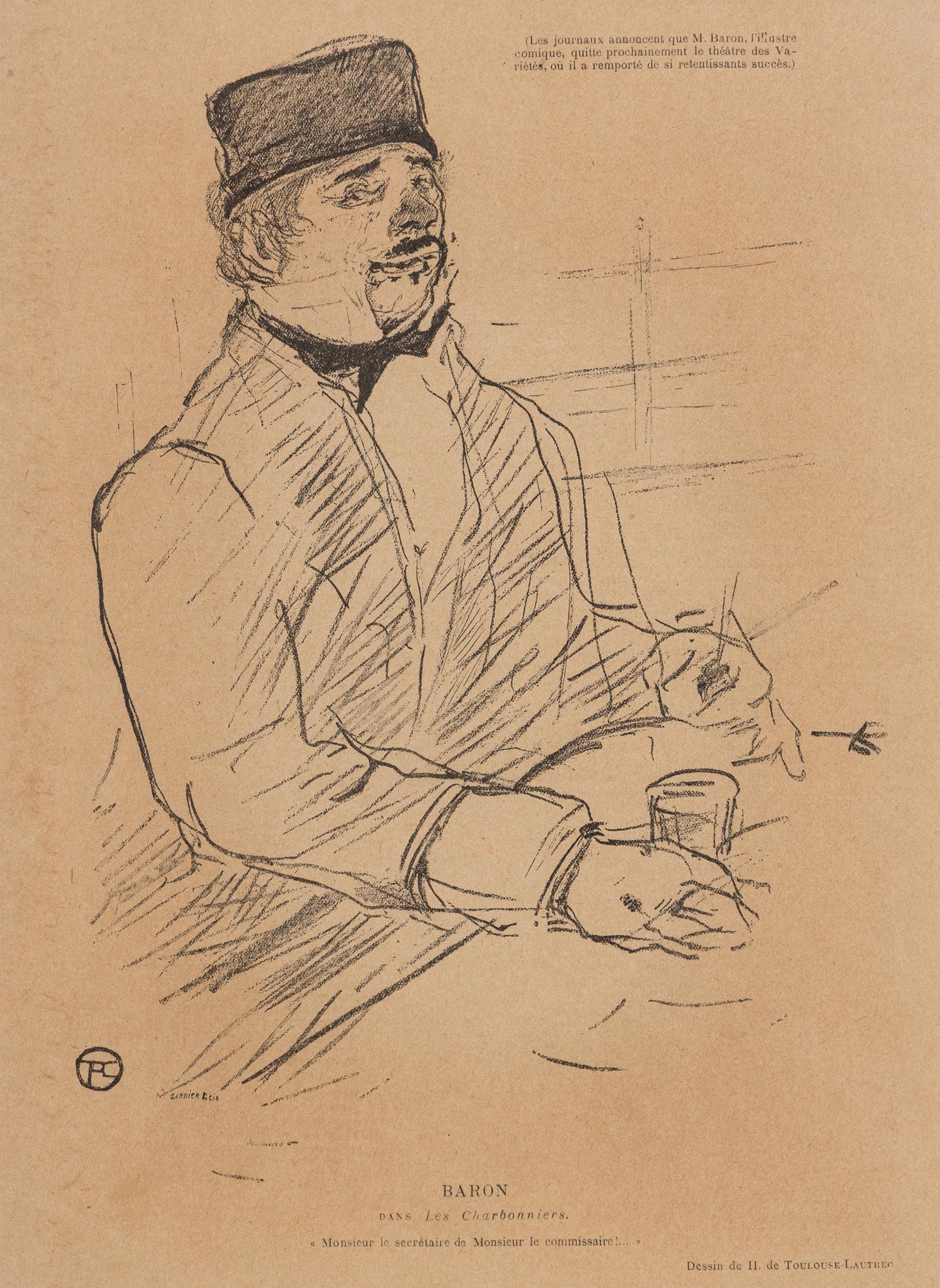 A Group of Three Prints from Le Rire ( Baron Dans Le Charbonniers , Entree de Cha-U-Kao , and Chocolat Dansant Dans Un Bar )