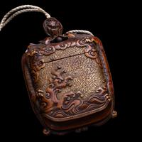 Three Japanese Inro, Edo Period 日本江戶時代 印籠三件