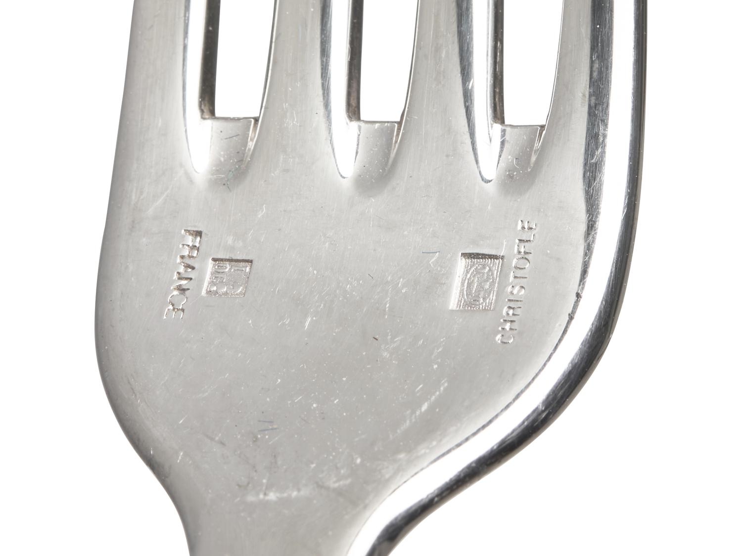 A Christofle Parcel Gilt Silver-Plate Flatware Service