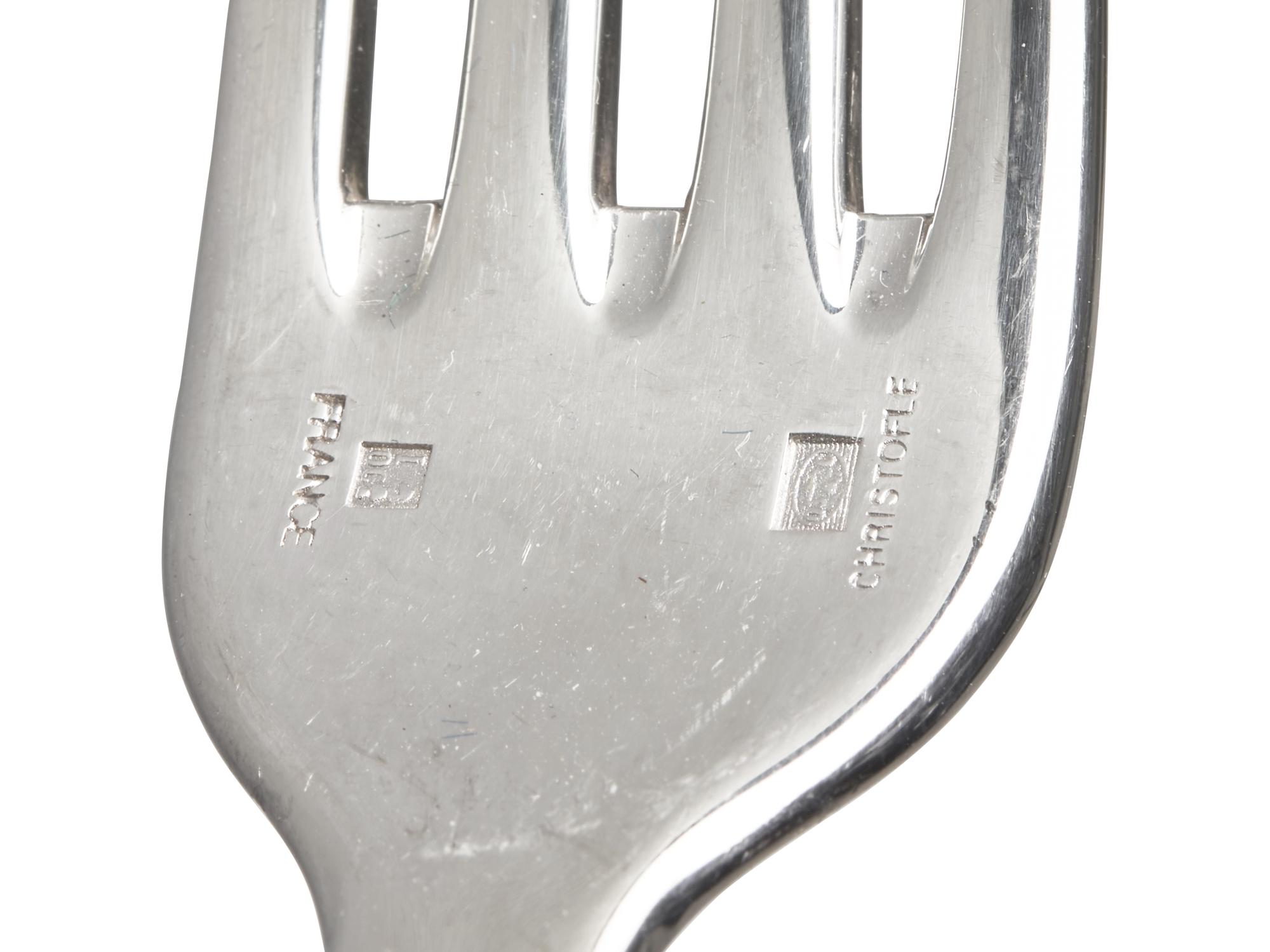 A Christofle Parcel Gilt Silver-Plate Flatware Service