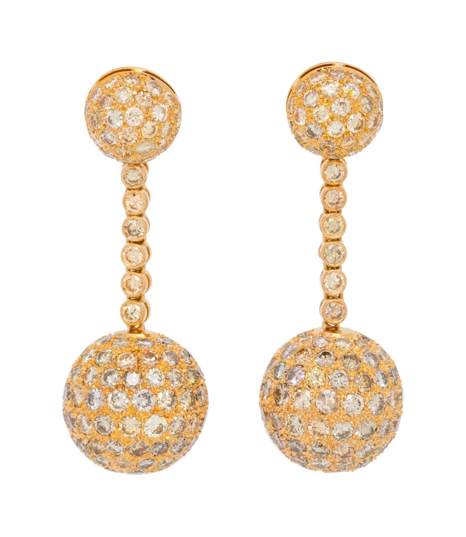 Diamond and Colored Diamond Earrings
