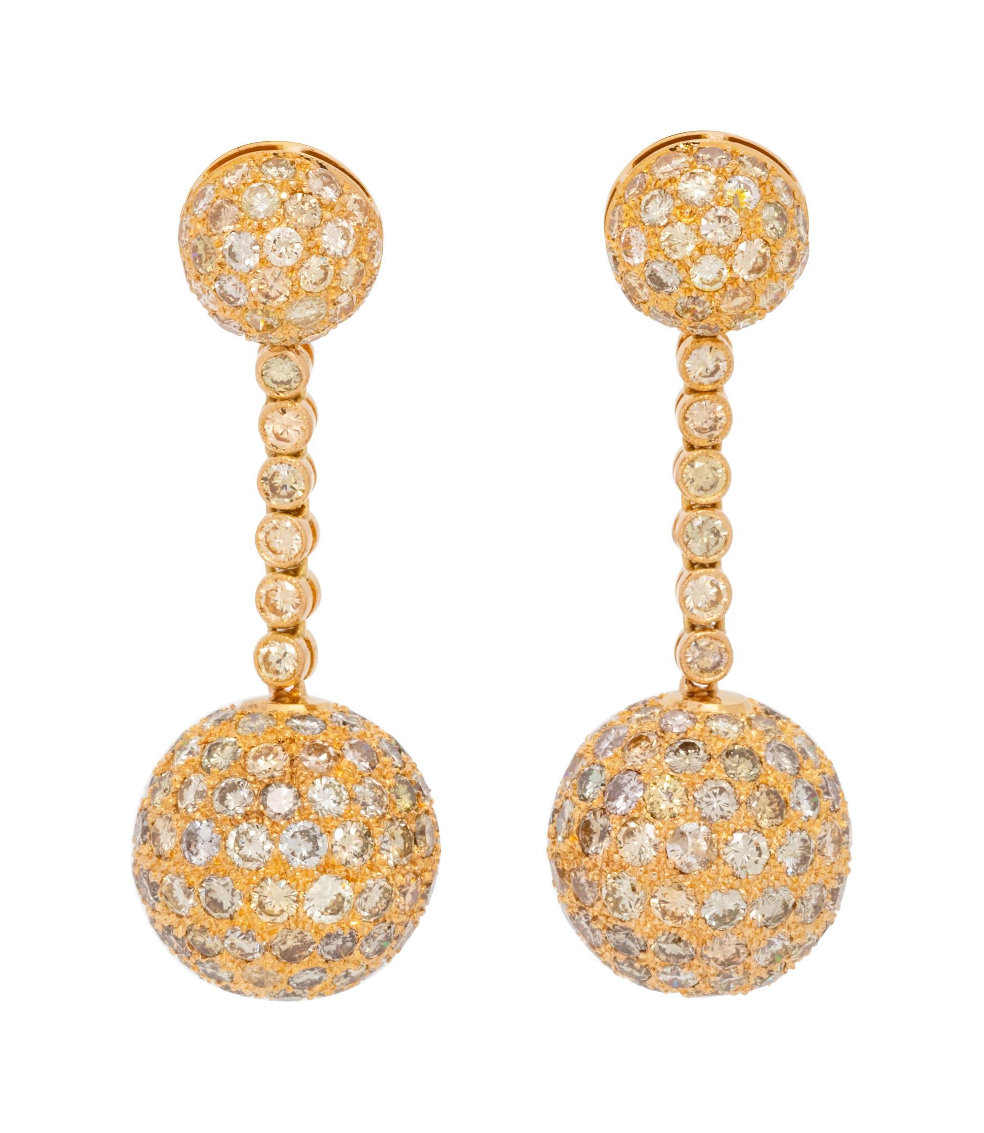 Diamond and Colored Diamond Earrings