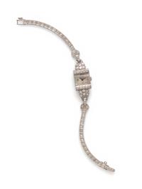 PLATINUM AND DIAMOND WATCH