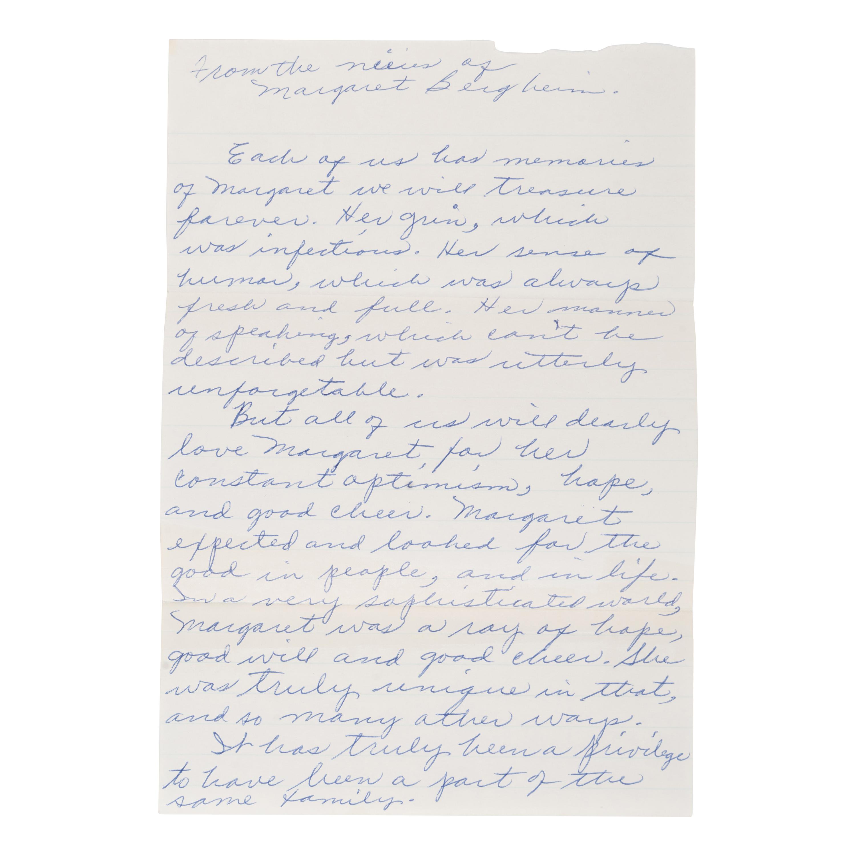 [WWII]. A small archive of official White House documents from the files of White House secretary Myrtle Bergheim, relating to the attack on Pearl Harbor and other pre- and postwar events, comprising: