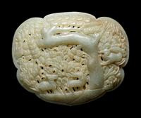 Three Incised Jade Ruyi-Scepter Head Plaques