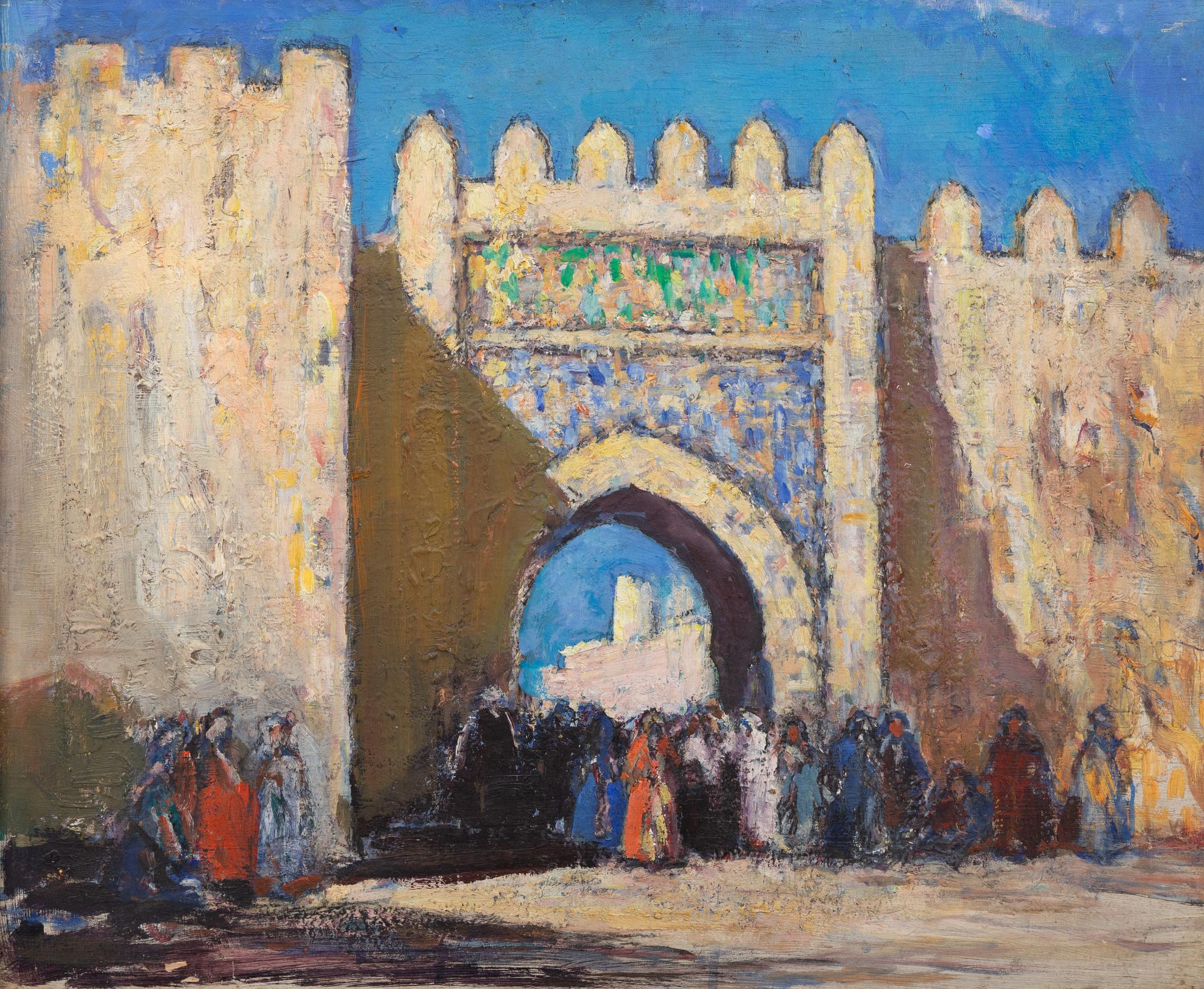 Courtyard Gathering (Moroccan Arch)