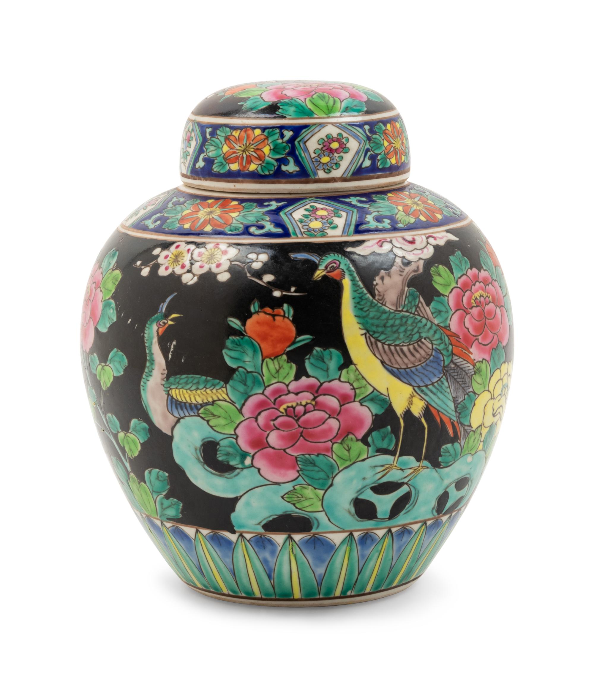 A Japanese Porcelain Ginger Jar