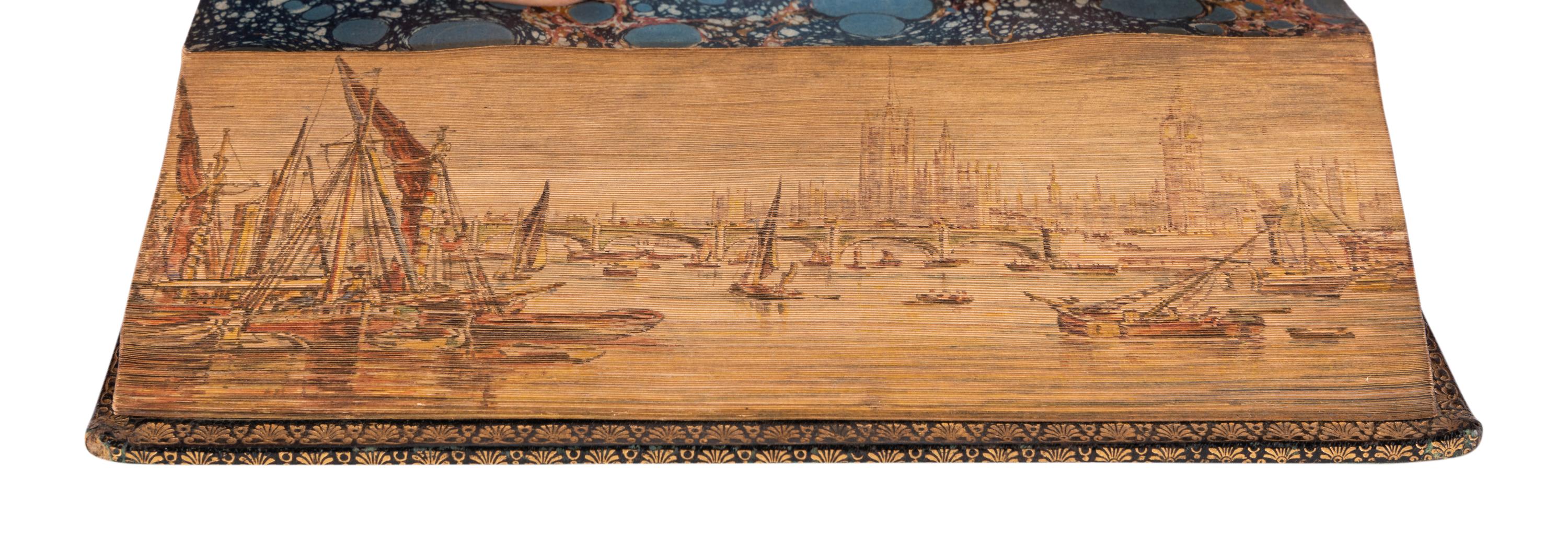 [BINDINGS -- FORE-EDGE PAINTING]. COLERIDGE, Samuel Taylor (1772-1834). Aids to Reflection . London: Edward Moxon, 1854.