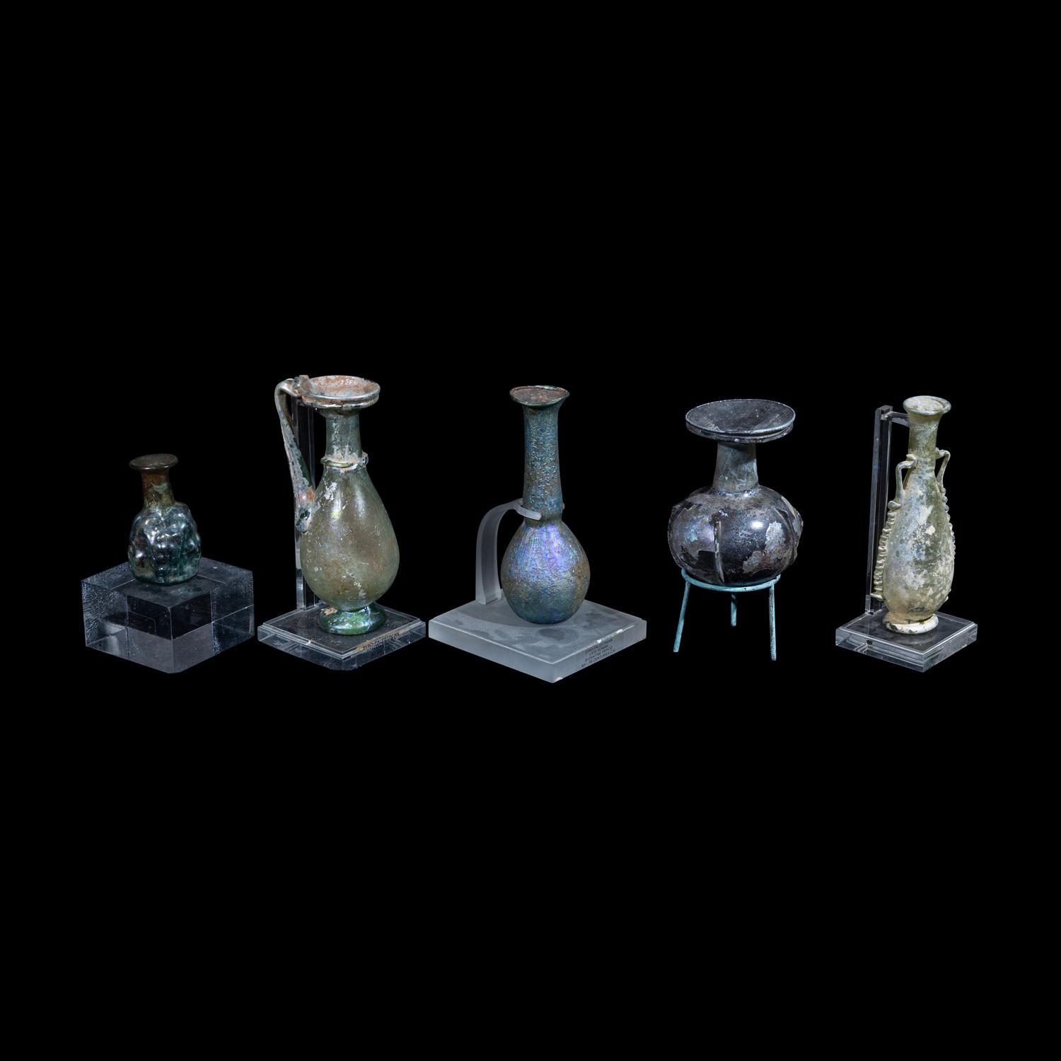Five Roman Glass Vessels