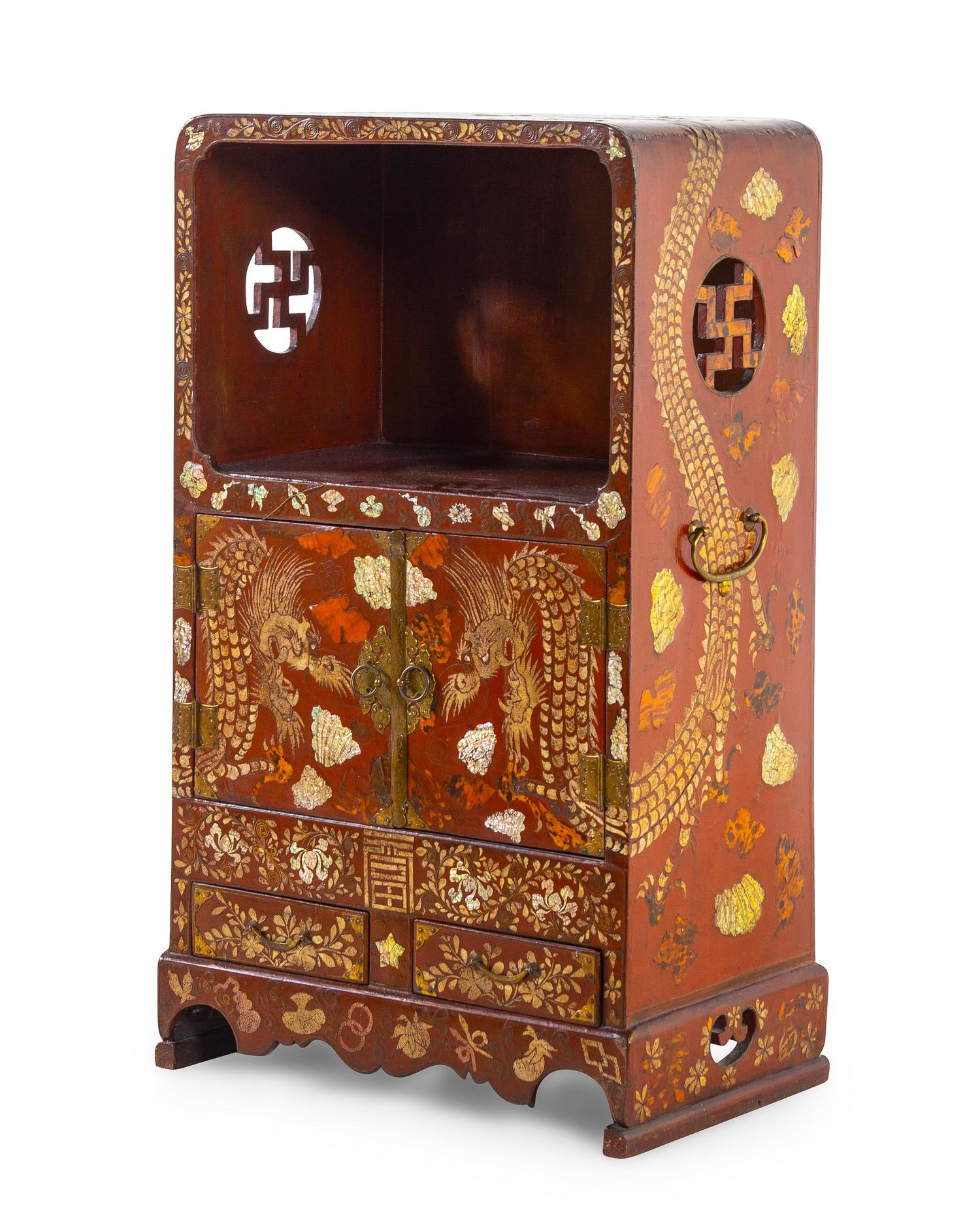 A Chinese Lacquered Cabinet