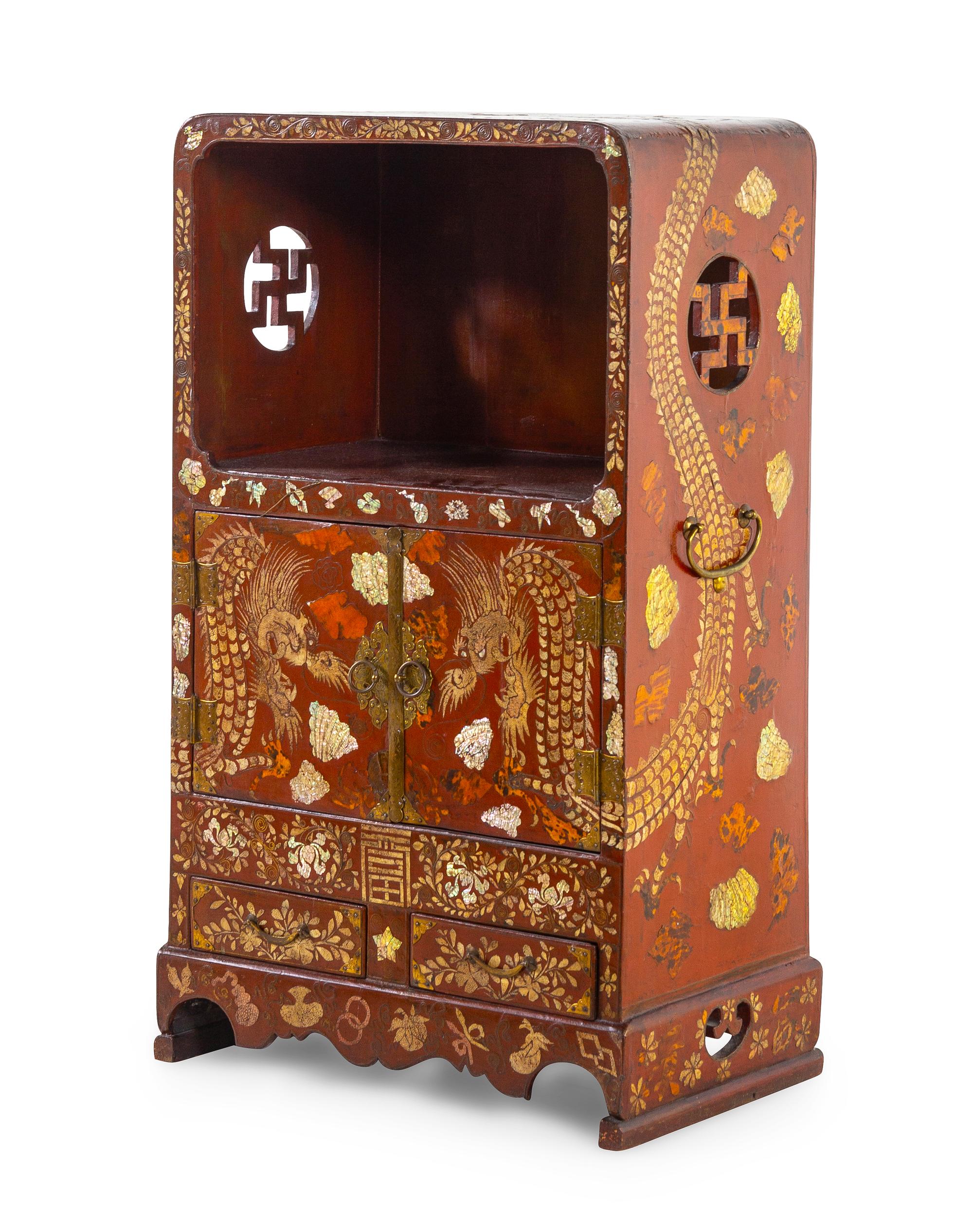 A Chinese Lacquered Cabinet