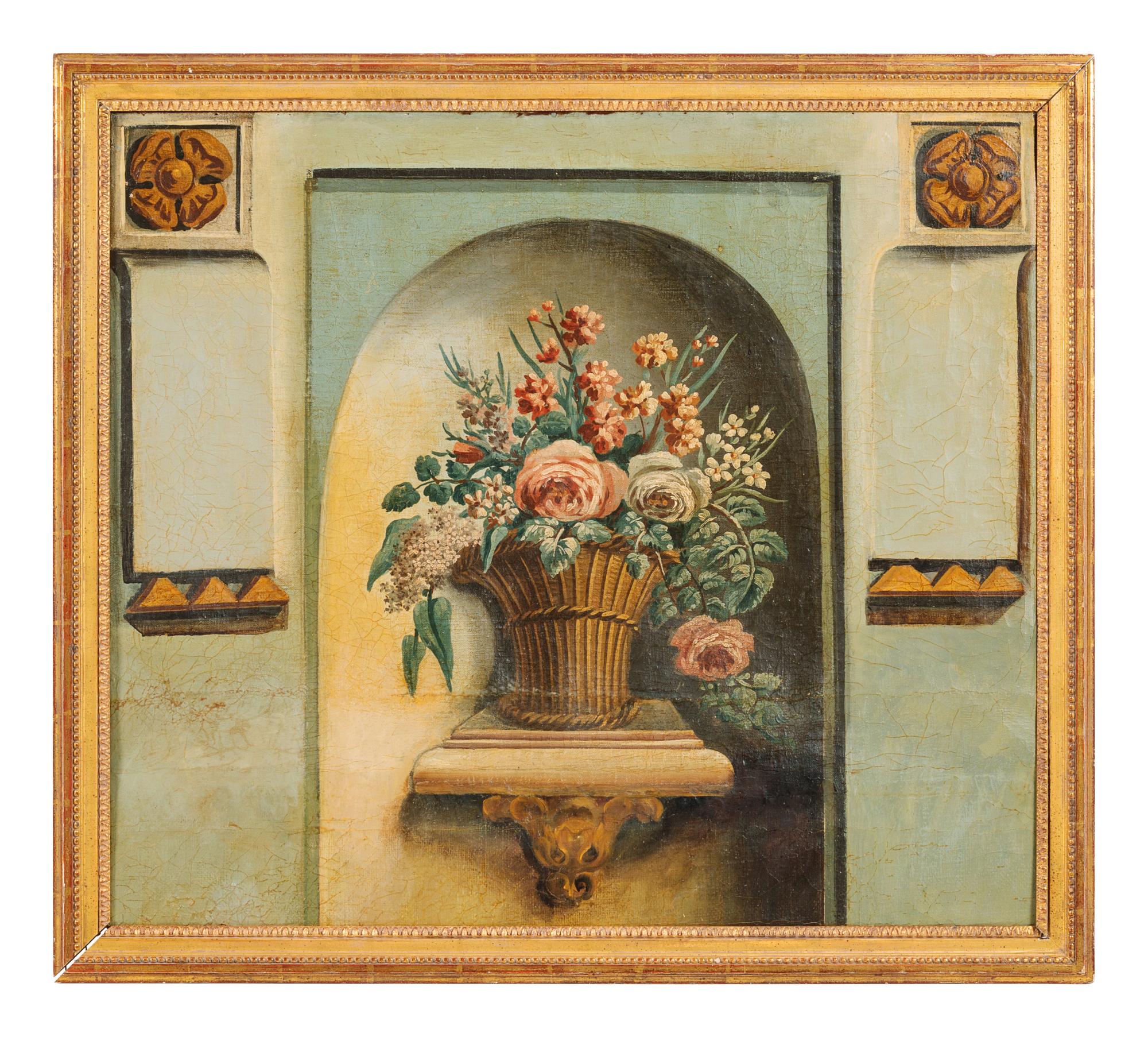 Ten French Painted Canvas Panels of Various Ports of France