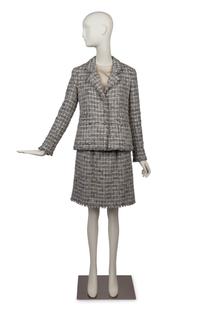 Chanel Silver Skirt Suit, 2010s