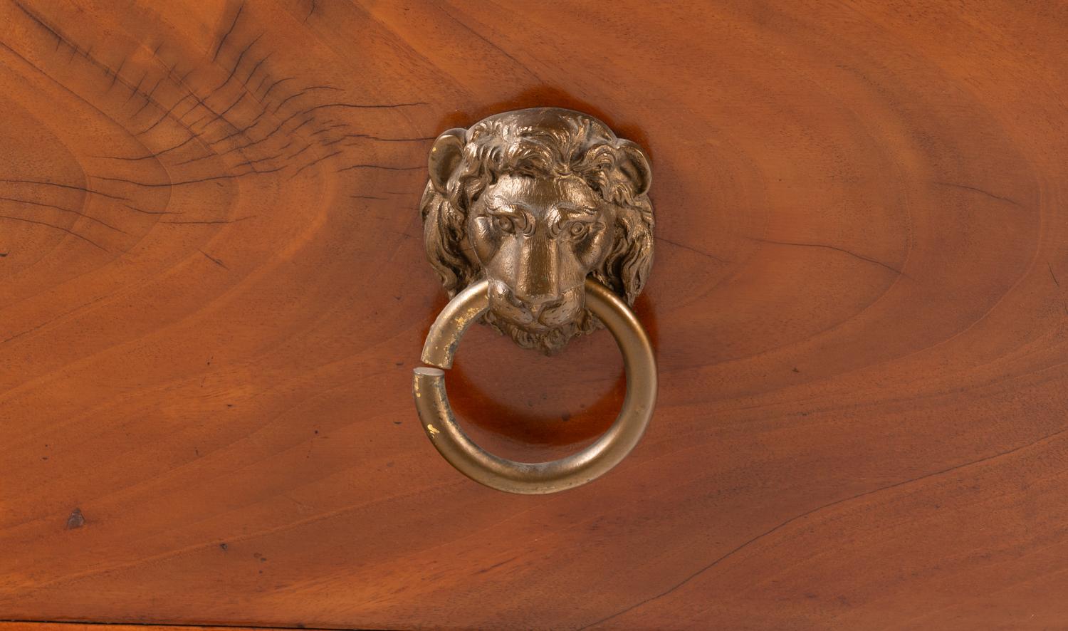 A George III Style Parcel Gilt Mahogany Cellarette