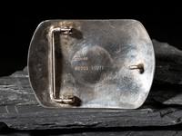 Navajo and Zuni Sterling Silver and Coral Belt Buckles