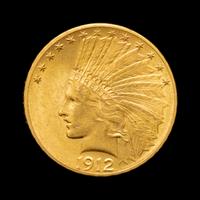 A 1912 Indian Head $10 Gold Coin