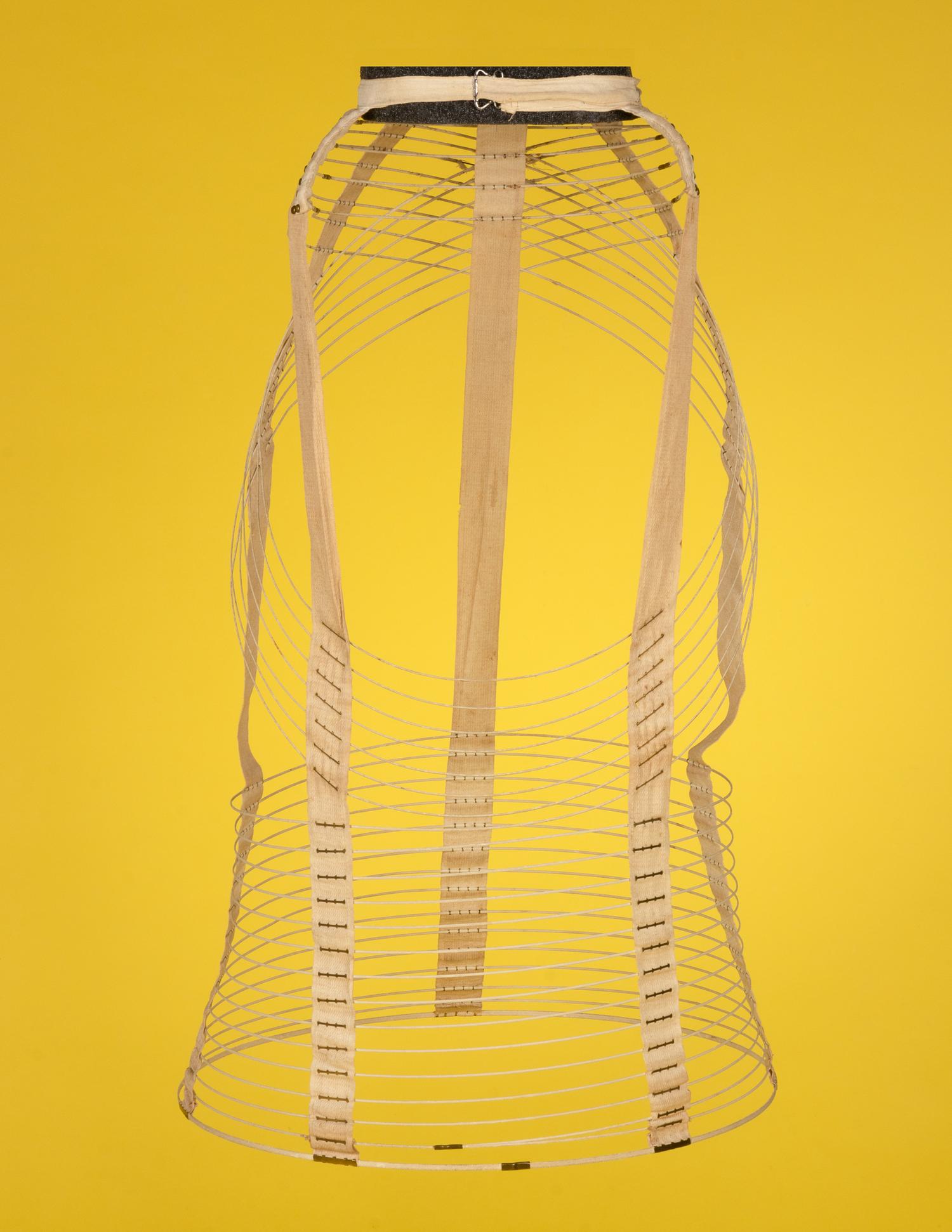Collection of Seven Bustles and One Skirt Supporter, 1870-80s