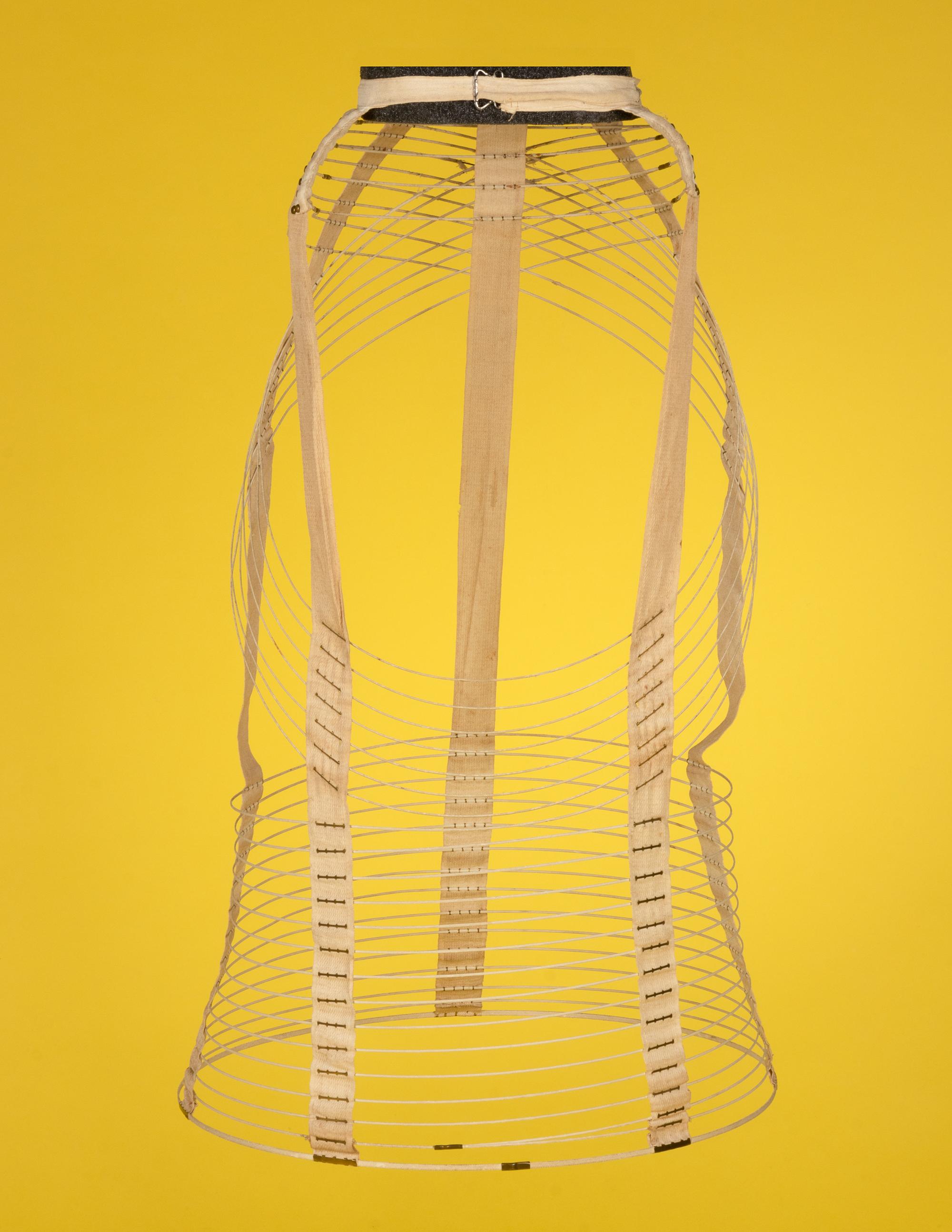 Collection of Seven Bustles and One Skirt Supporter, 1870-80s