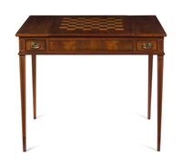 A George III Style Mahogany Game Table