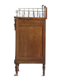 A Classical Brass Mounted and Figured Mahogany Sideboard