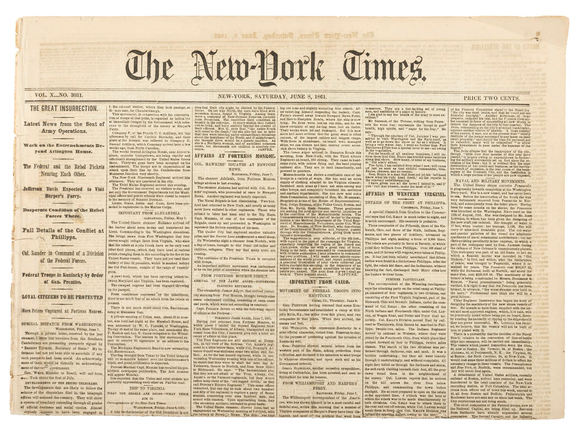 [HAWKINS' ZOUAVES]. A group of prints and newspapers featuring illustrations and coverage of the 9th New York Infantry Regiment in the battlefield, comprising: