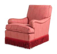 A Bridgewater Style Easy Chair with Buillon Fringe