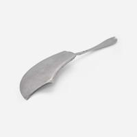 A silver fish slice / knife Likely French Colonial or Canadian, possibly Ignace François Ranvoyzé (1739-1819), early 19th century