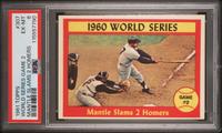 A 1961 Topps Mickey Mantle World Series Baseball Card No. 307 (PSA 6 EX-MT) from The Collection of David Eisenhower