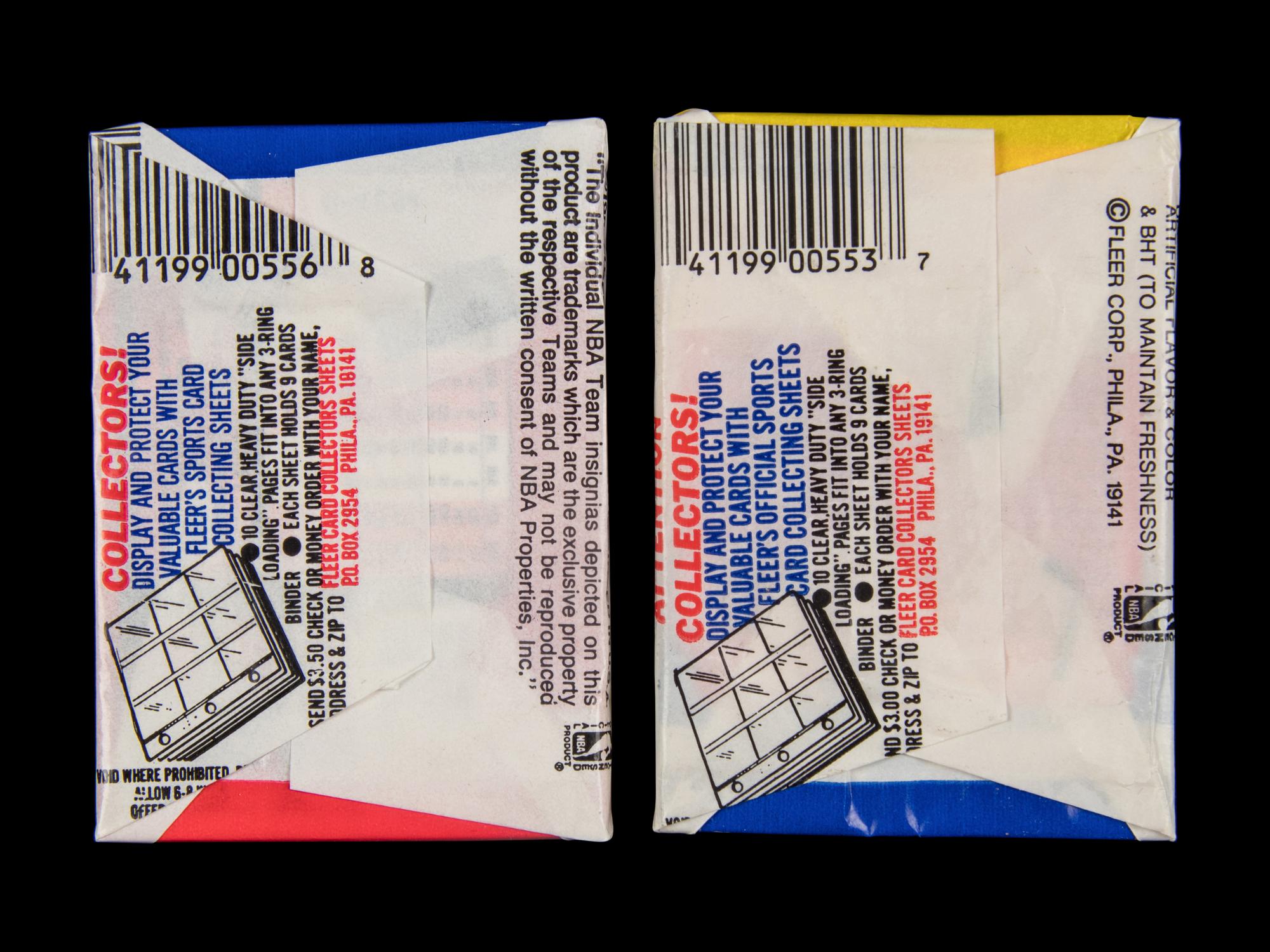 A Group of 1988 and 1989 Fleer Basketball Card Packs